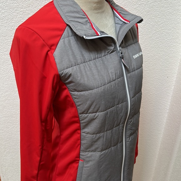 Women’s BMW Golfsport Red and Gray Jacket - Picture 3 of 8